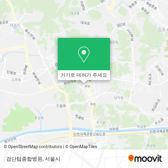 검단탑종합병원 지도