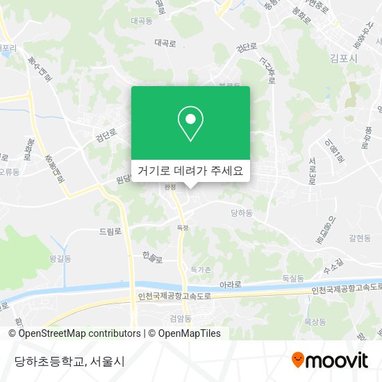 당하초등학교 지도