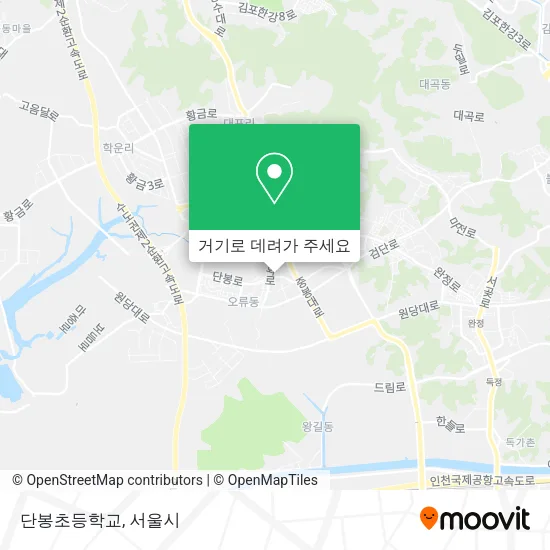 단봉초등학교 지도