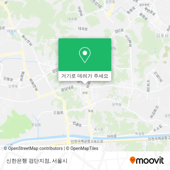 신한은행 검단지점 지도