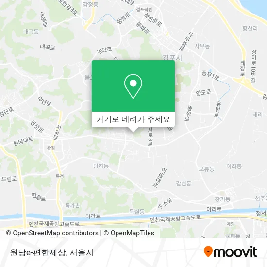 원당e-편한세상 지도