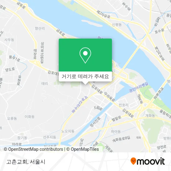 고촌교회 지도