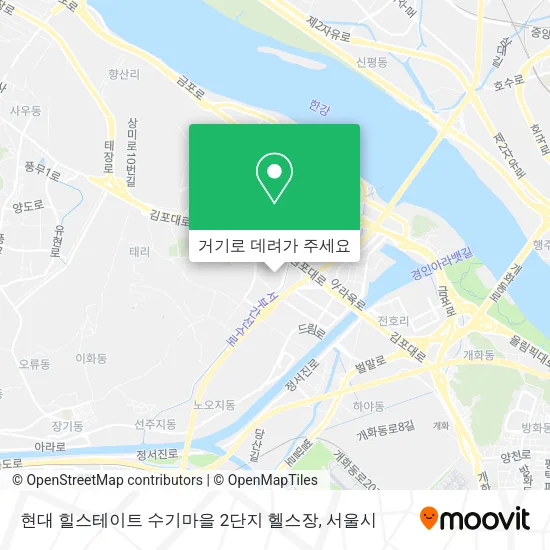 현대 힐스테이트 수기마을 2단지 헬스장 지도