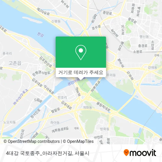 4대강 국토종주_아라자전거길 지도
