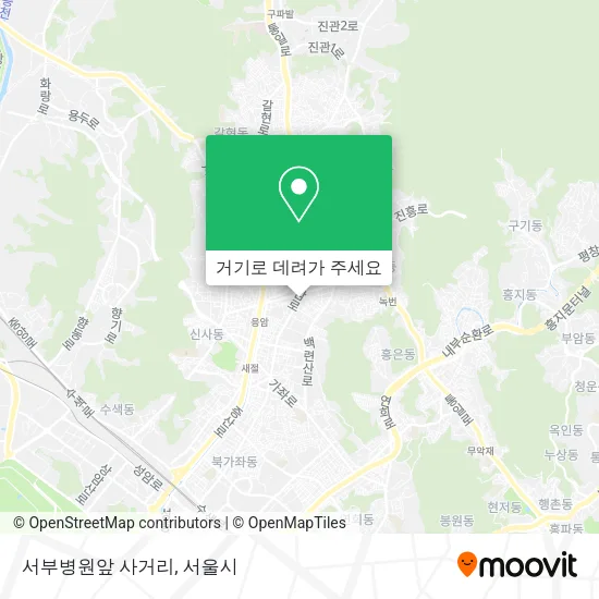 서부병원앞 사거리 지도