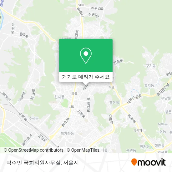 박주민 국회의원사무실 지도