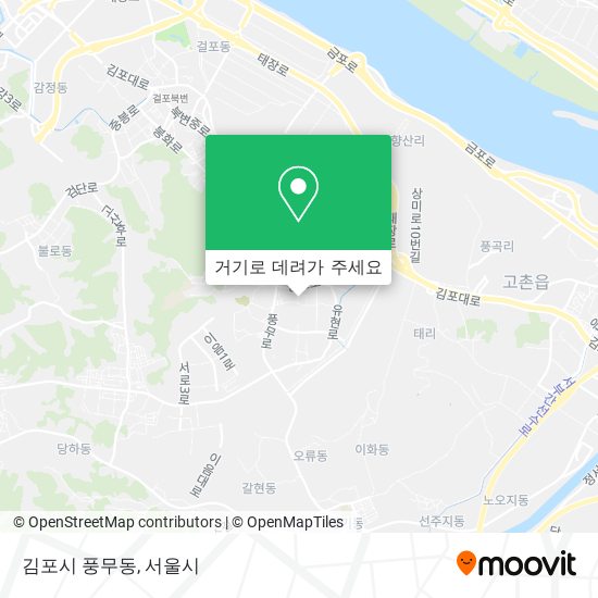 김포시 풍무동 지도
