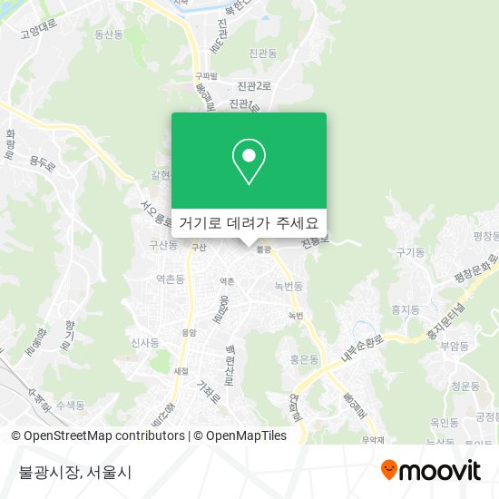 불광시장 지도