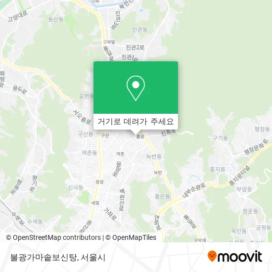 불광가마솥보신탕 지도