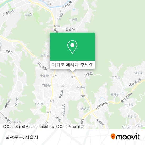 불광문구 지도