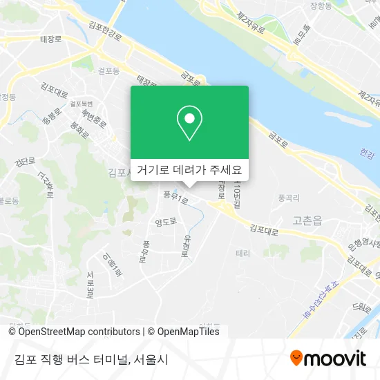김포 직행 버스 터미널 지도