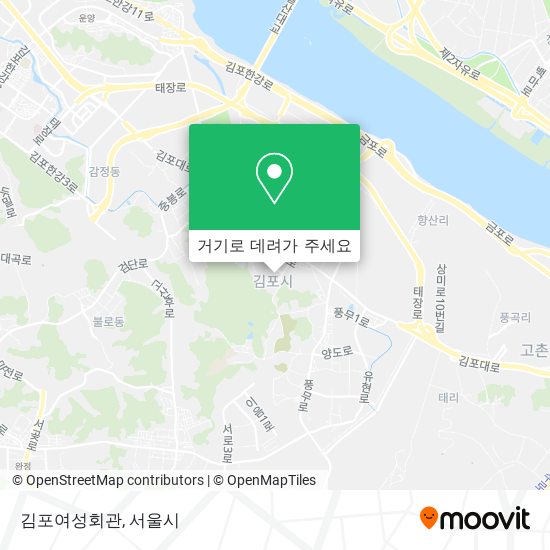 김포여성회관 지도