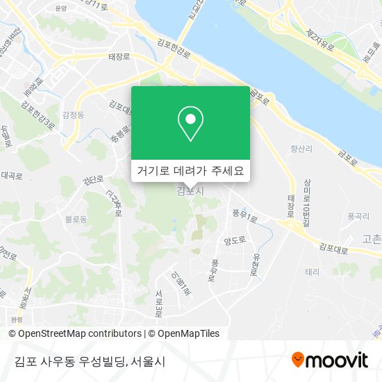 김포 사우동 우성빌딩 지도