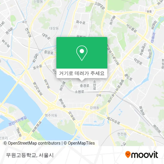 무원고등학교 지도
