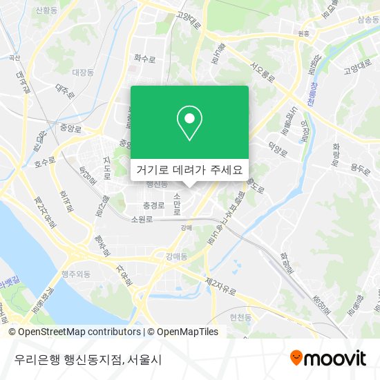 우리은행 행신동지점 지도