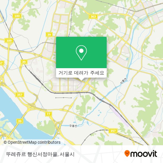 뚜레쥬르 행신서정마을 지도