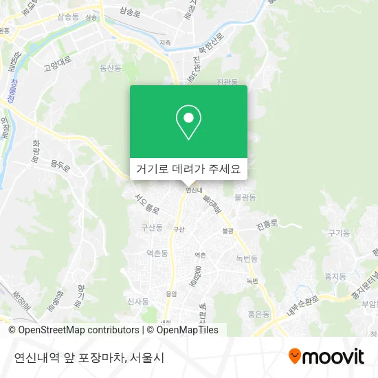 연신내역 앞 포장마차 지도