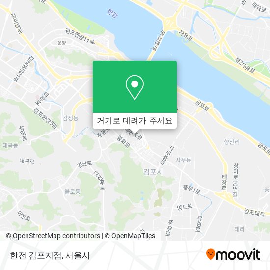 한전 김포지점 지도