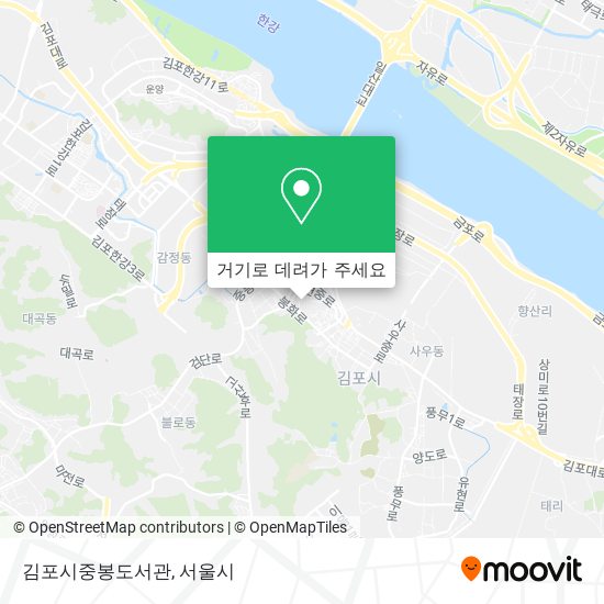 김포시중봉도서관 지도
