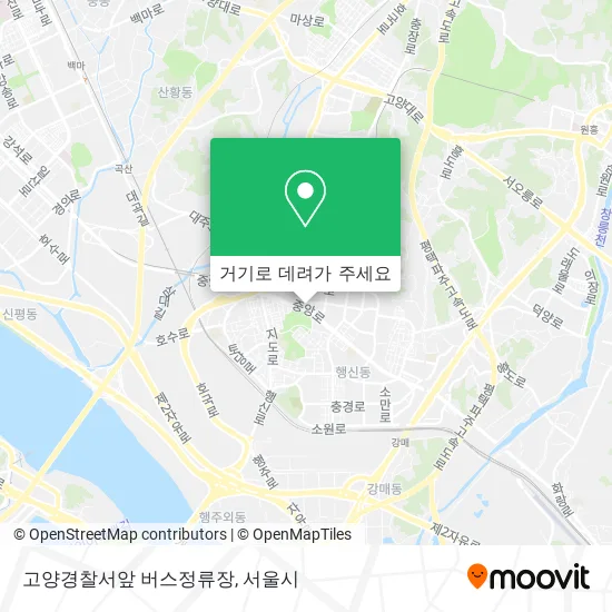 고양경찰서앞 버스정류장 지도