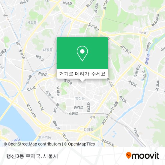 행신3동 우체국 지도
