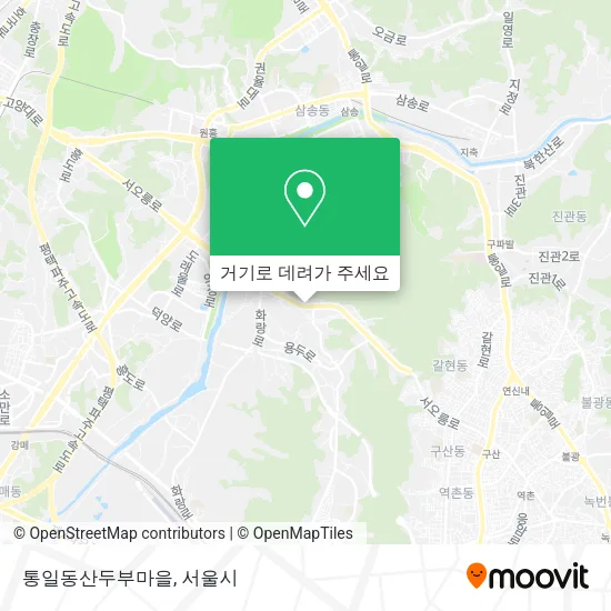 통일동산두부마을 지도