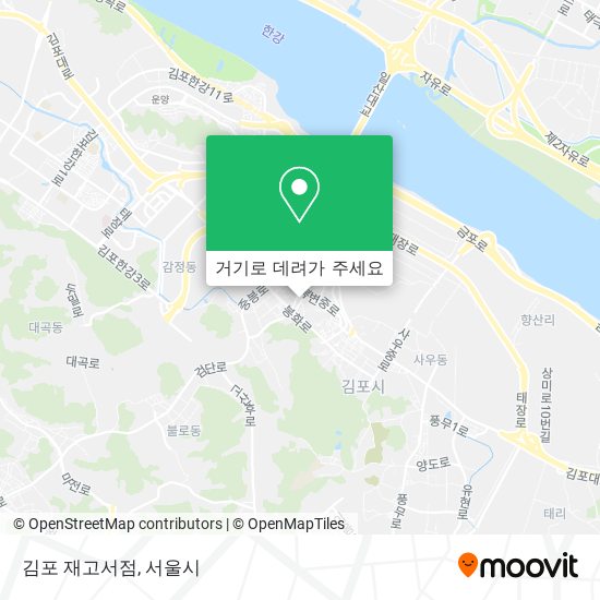 김포 재고서점 지도