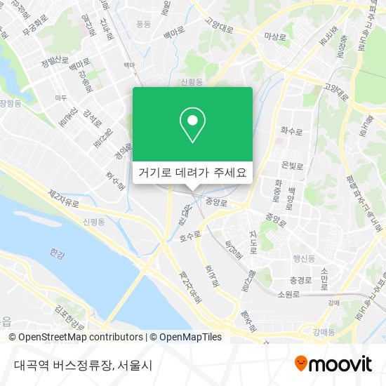 대곡역 버스정류장 지도