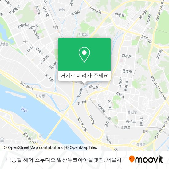 박승철 헤어 스투디오 일산뉴코아아울렛점 지도