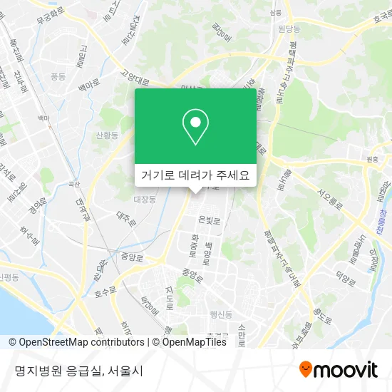 명지병원 응급실 지도