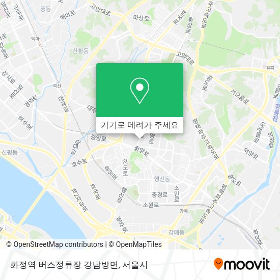 화정역 버스정류장 강남방면 지도