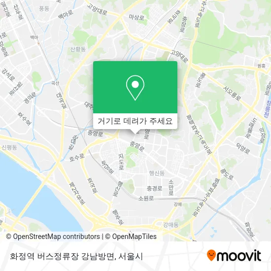 화정역 버스정류장 강남방면 지도