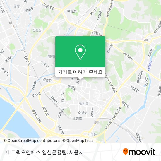 네트웍오엔에스 일산운용팀 지도