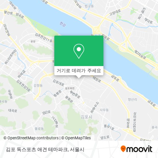 김포 독스포츠 애견 테마파크 지도