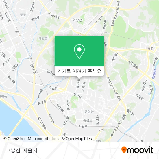 고봉산 지도