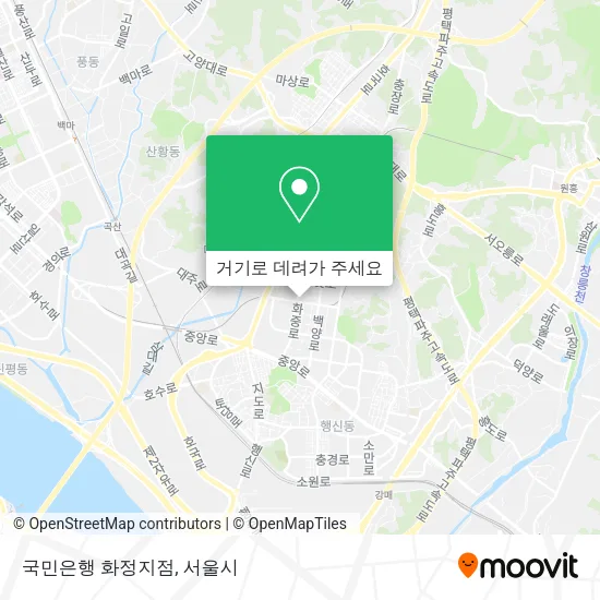 국민은행 화정지점 지도