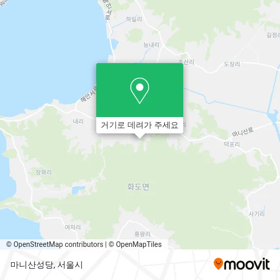 마니산성당 지도