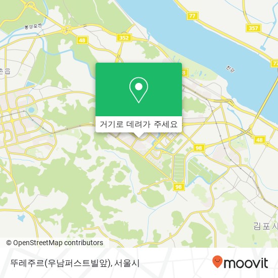 뚜레주르(우남퍼스트빌앞) 지도