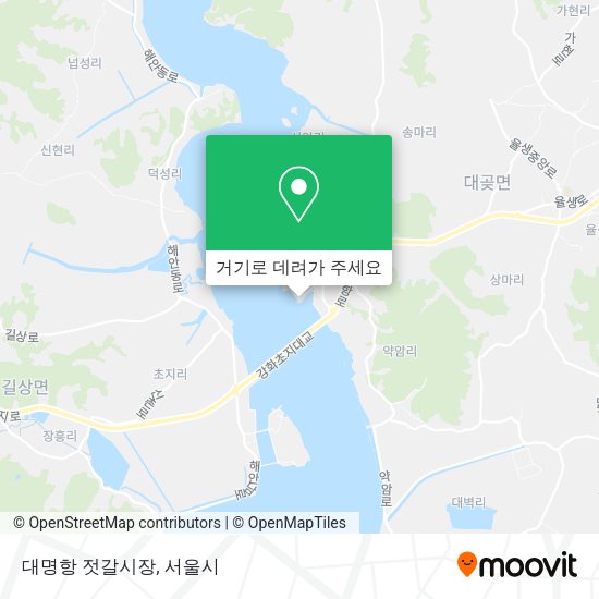 대명항 젓갈시장 지도