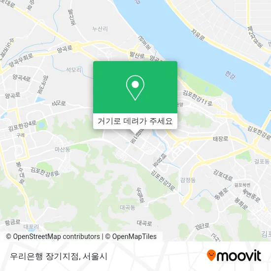 우리은행 장기지점 지도