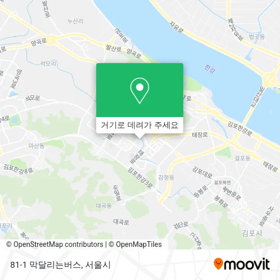 81-1 막달리는버스 지도
