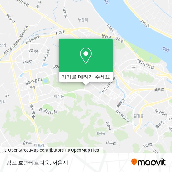 김포 호반베르디움 지도