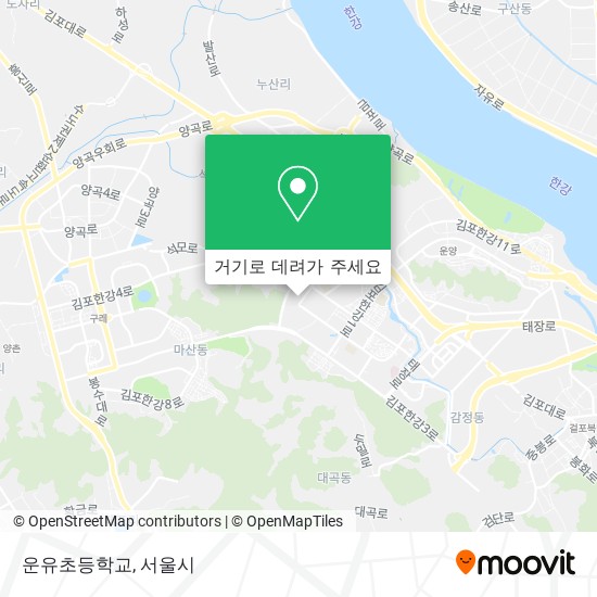 운유초등학교 지도