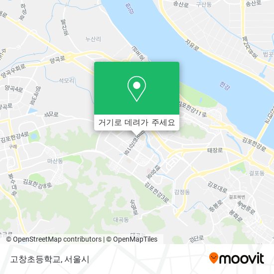 고창초등학교 지도