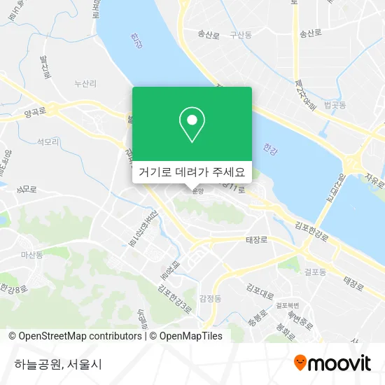 하늘공원 지도