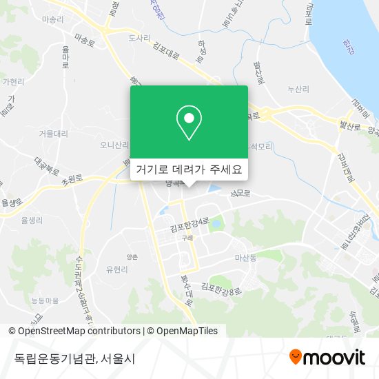 독립운동기념관 지도