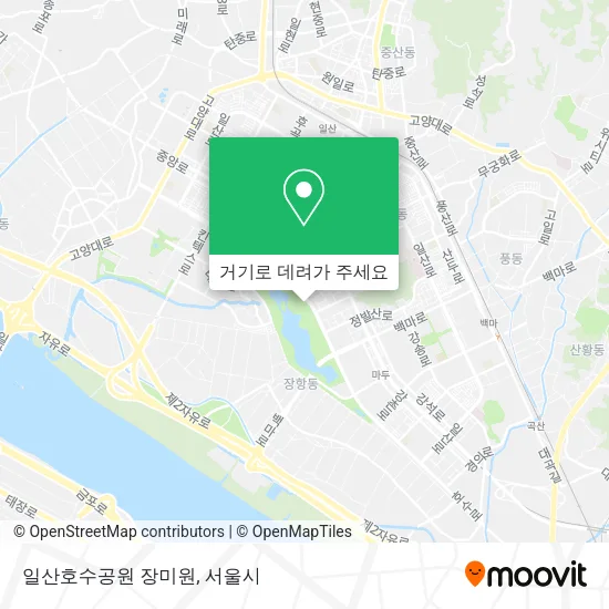 일산호수공원 장미원 지도