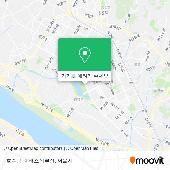호수공원 버스정류장 지도