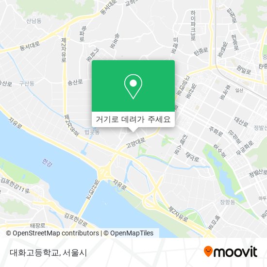 대화고등학교 지도