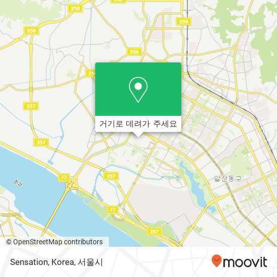 Sensation, Korea 지도